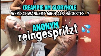 Anonym reingespritzt | AO Creampie Fick am GloryHole