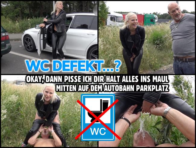 Autobahn WC defekt | PUBLIC PISS | Mein Champagner ist für jeden da