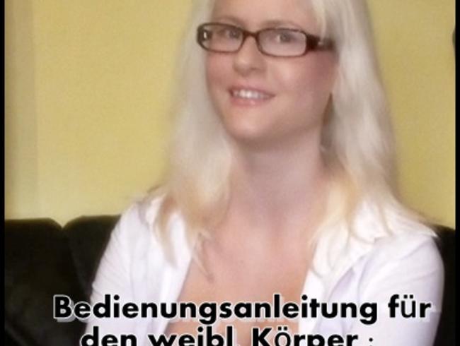 Bedienungsanleitung für den weibl.Körper:ANALSEX