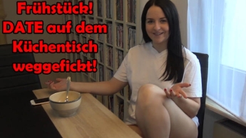 CREAMPIE Frühstück! Date auf dem Küchentisch weggefickt!