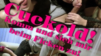 Cuckold! Komm und sieh mir beim Ficken zu!