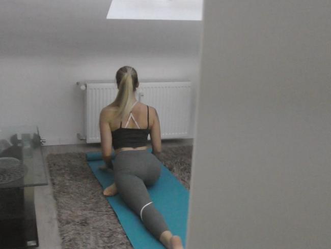 Filmst du mich beim Yoga?