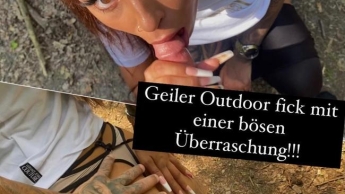 OHA! Mein erster Outdoor-Fick im WALD!