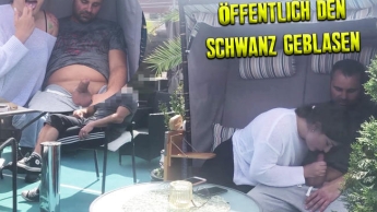 Öffentlich den Schwanz geblasen