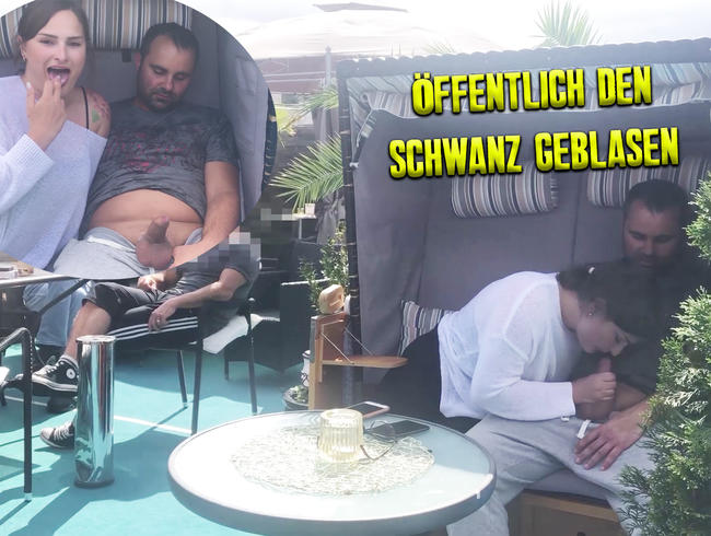 Öffentlich den Schwanz geblasen