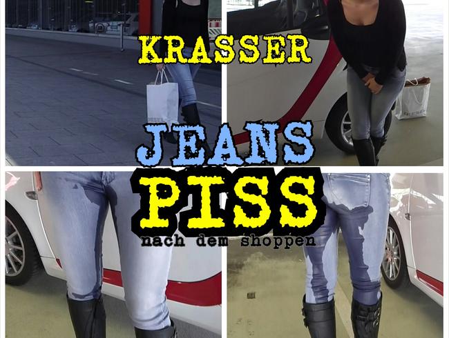 Parkhaus Jeans- Piss in Stiefeln