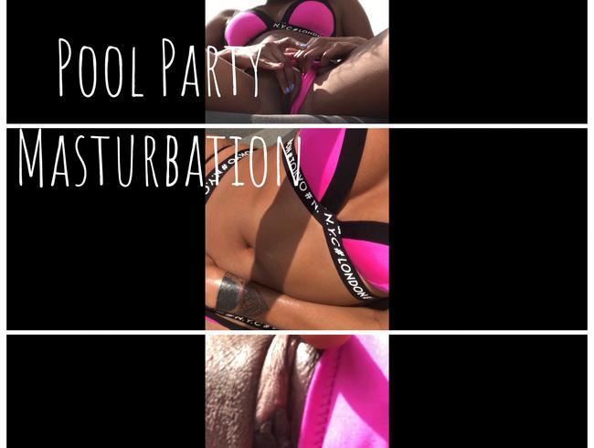 Pool Party Masturbation