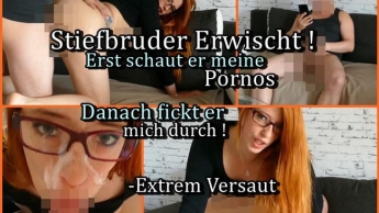 Siefbruder Erwischt ! Erst schau er meine Pornos & danach fickt er mich