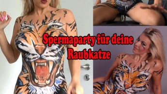 Spermaparty für deine Raubkatze