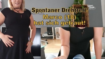 Spontaner Drehtreff! Marco (18) hat sich getraut!