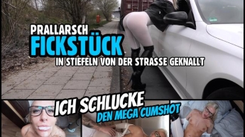 Stiefel FICKSTÜCK von der Straße geknallt | Ich SCHLUCKE den Mega Cumshot