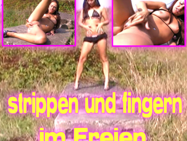 Strippen und Fingern im Freien