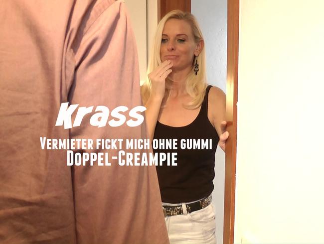 Vermieter fickt mich AO – Doppel-Creampie