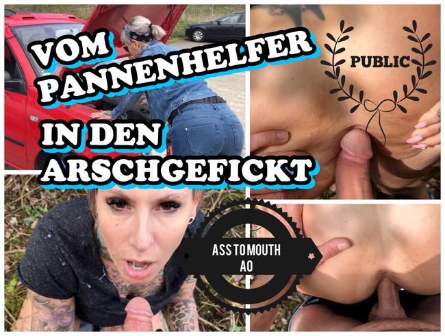 Vom Pannenhelfer public in den Arsch gefickt!