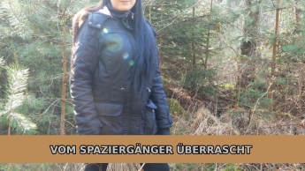 Vom Spaziergänger überrascht