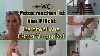 Pissen im öffentlichen Herrenklo