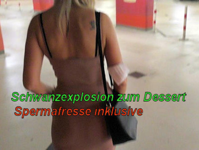 Schwanzexplosion als Dessert I Spermafresse inklusive