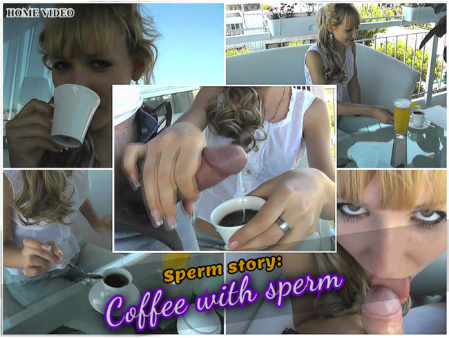 Sperm story: Kaffee mit Sperma.