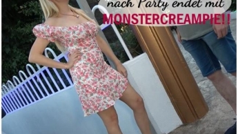 Spontaner Fick nach Party endet mit MONSTERCREAMPIE!!