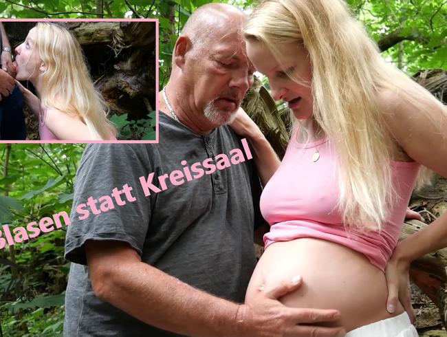 Blowjob für Stiefvater statt Kreissaal…ich blase trotz Wehen