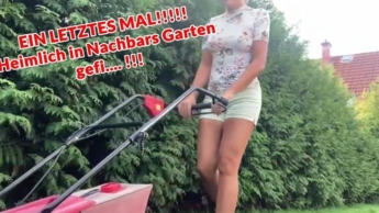 EIN LETZTES MAL!!!!! Heimlich in Nachbars Garten gef…. !!!