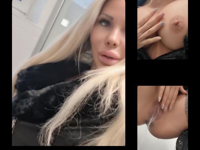 Pelz-Lederjacken Piss in Stiefeln