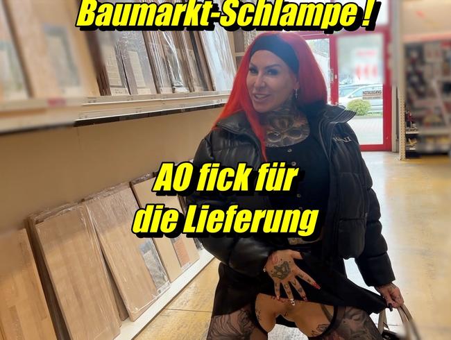 Baumarkt-Schlampe ! AO fick für die Lieferung