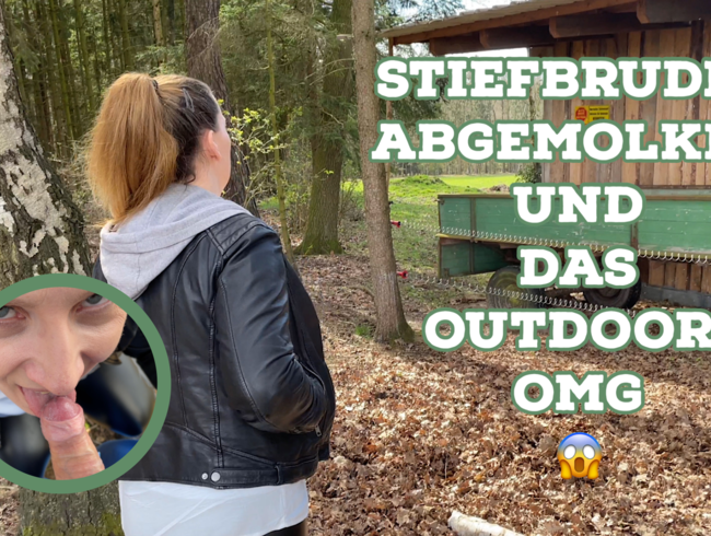 Stiefbruder abgemolken und das Outdoor! OMG