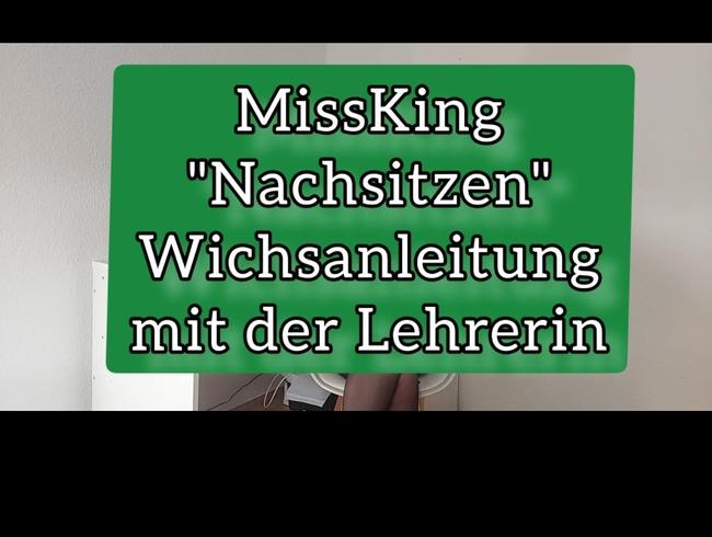 „Nachsitzen“  Wichsanleitung mit der Lehrerin