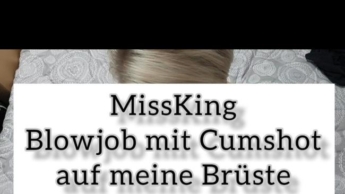 Blowjob mit Cumshot auf meine Brüste „Er durfte es filmen“