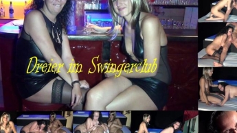 DREIER mit meiner blonden Freundin im Swingerclub