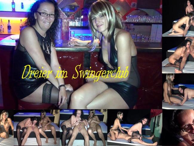 DREIER mit meiner blonden Freundin im Swingerclub