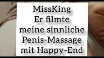 Er filmte meine sinnliche Penis-Massage mit Happy-End