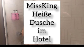 Heiße Dusche im Hotel