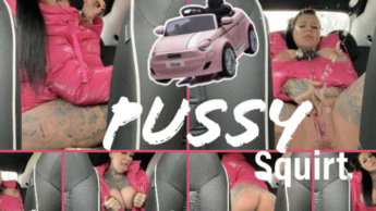 PUSSY Squirt im LEIHWAGEN.