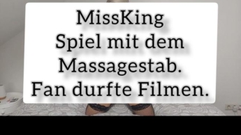 Spiel mit dem Massagestab „Fan durfte filmen“