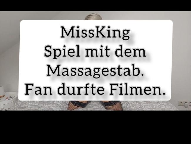 Spiel mit dem Massagestab „Fan durfte filmen“