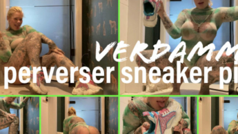 Verdammt perverse sneaker piss