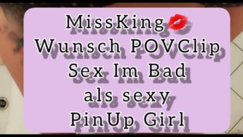 Wunsch-Clip „Sex im Bad als PinUp Girl „