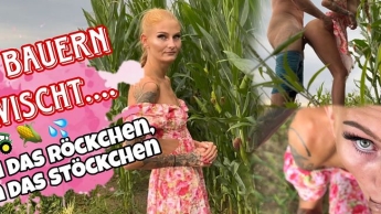 Vom Bauern erwischt… Hoch das Röckchen, rein das Stöckchen!