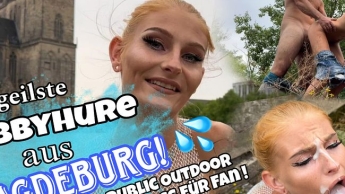 geilste HOBBYHURE aus MAGDEBURG! Public OUTDOOR Fickspaß mit FAN