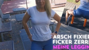 Arsch fixierter Fuckboy zerreißt meine Leggings vor lauter Fick Gier