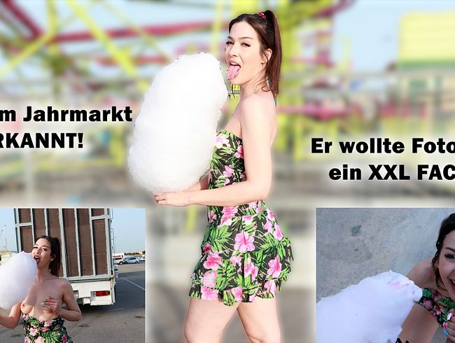 ERKANNT auf dem Jahrmarkt! Er wollte Fotos, ich ein XXL FACIAL!