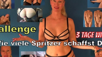 GEWINNSPIEL! Challenge! 3 Tage wichsen – wie viele Spritzer schaffst Du? ;)