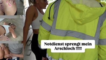 Arsch gesprengt!! Real Life … Rohrbruch Nothilfe stopft das leck….