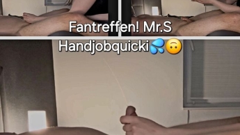 Fantreffen mit Mr.S > Würdest du länger durchhalten ? Handjobquickie