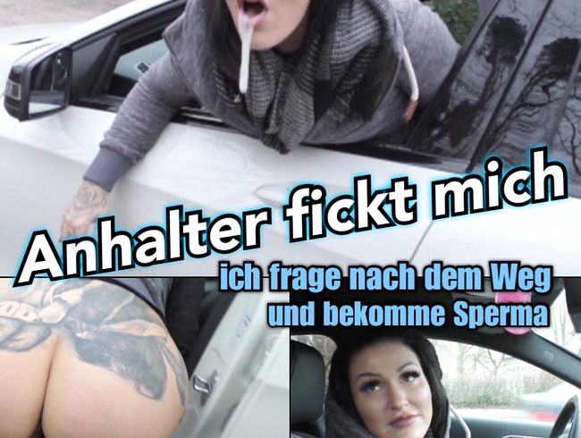 Anhalter fickt mich! Sperma statt Auskunft