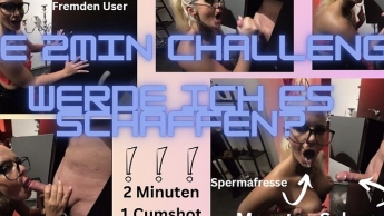 Die 2min Challenge! Werde ich sie schaffen ihn zum spritzen zu bringen?