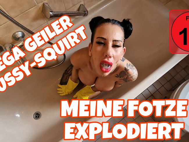 Mega geiler Pussy-Squirt, meine fotze explodiert