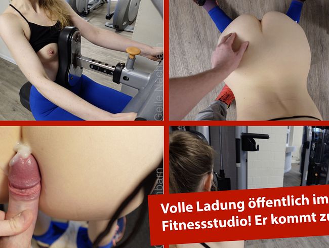 Mein Trainer im Fitnessstudio hat mich gefickt, aber er hat zu schnell abgespritzt.